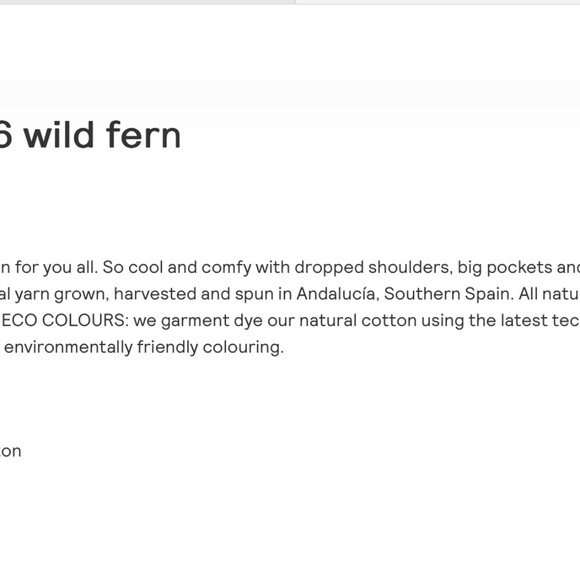 babaà no 16 cotton cardigan boxy sweater fern green babaa no16 22 one size O/S - Picture 14 of 14